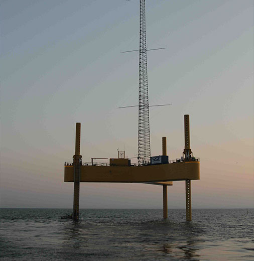 Offshore station in the Baltic Sea. Courtesy of E.ON and Marcon Wind Power
