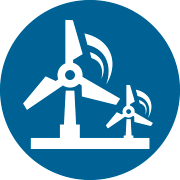 Cup anemometer icon
