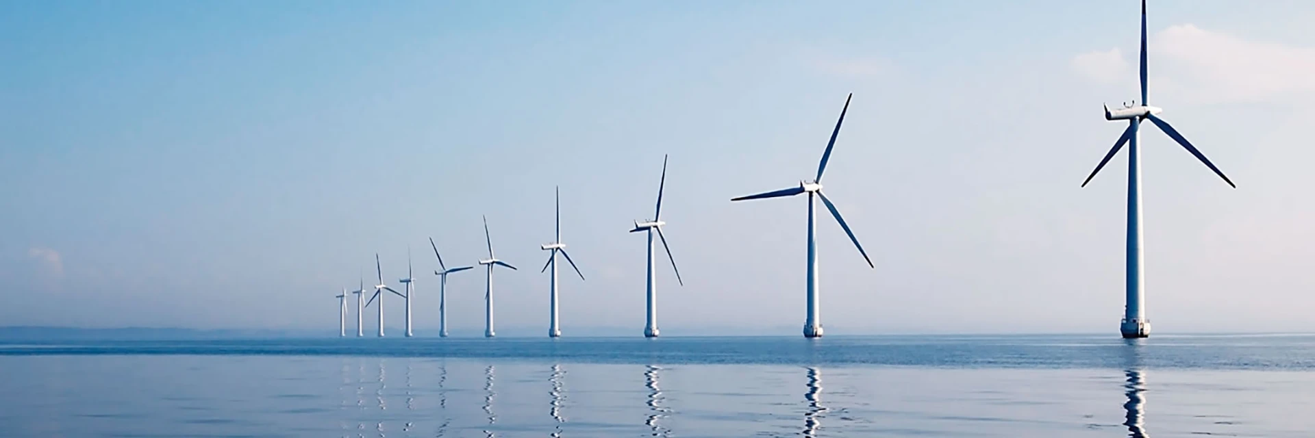 Wind turbines in the landscape